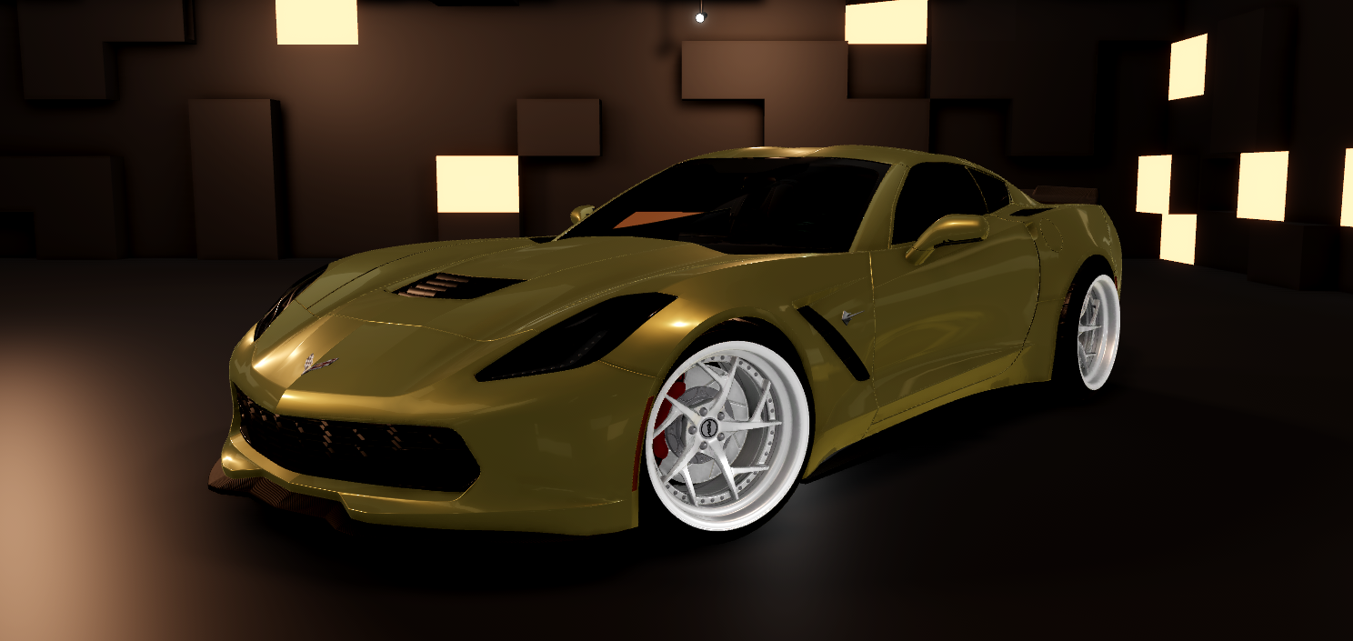 Roblox 2017 Corvette C7 detailed car asset