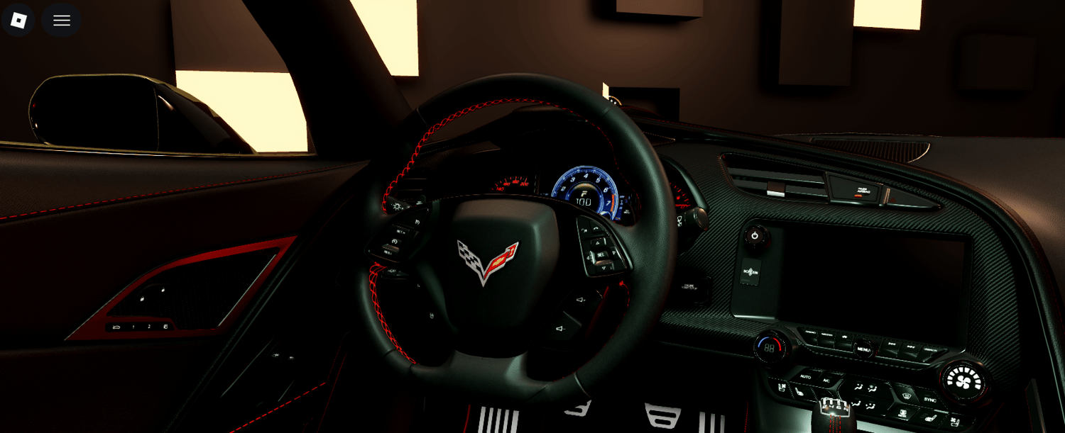 Roblox modern sports car Corvette C7 model
