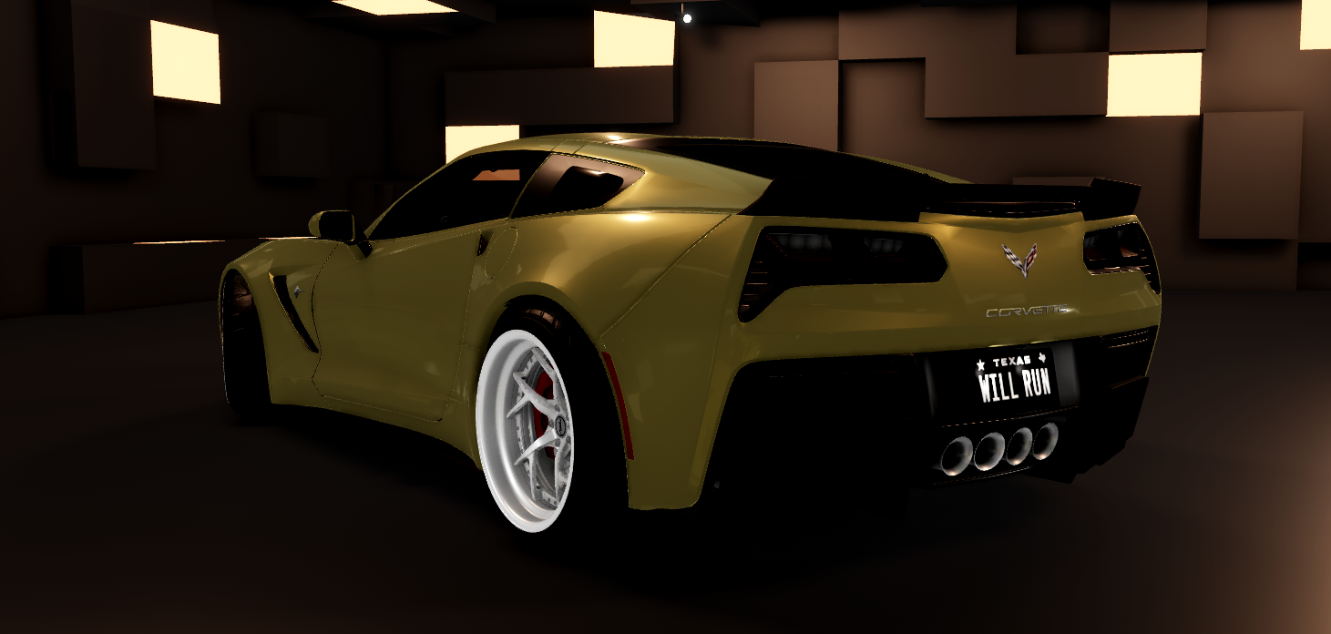 Corvette C7 driving vehicle model Roblox