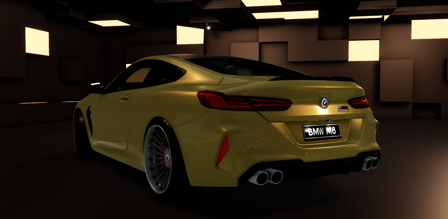 BMW M8 Competition detailed car asset Roblox