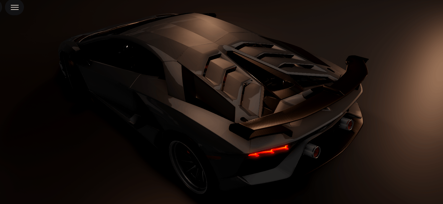 Roblox exotic Lamborghini Aventador vehicle