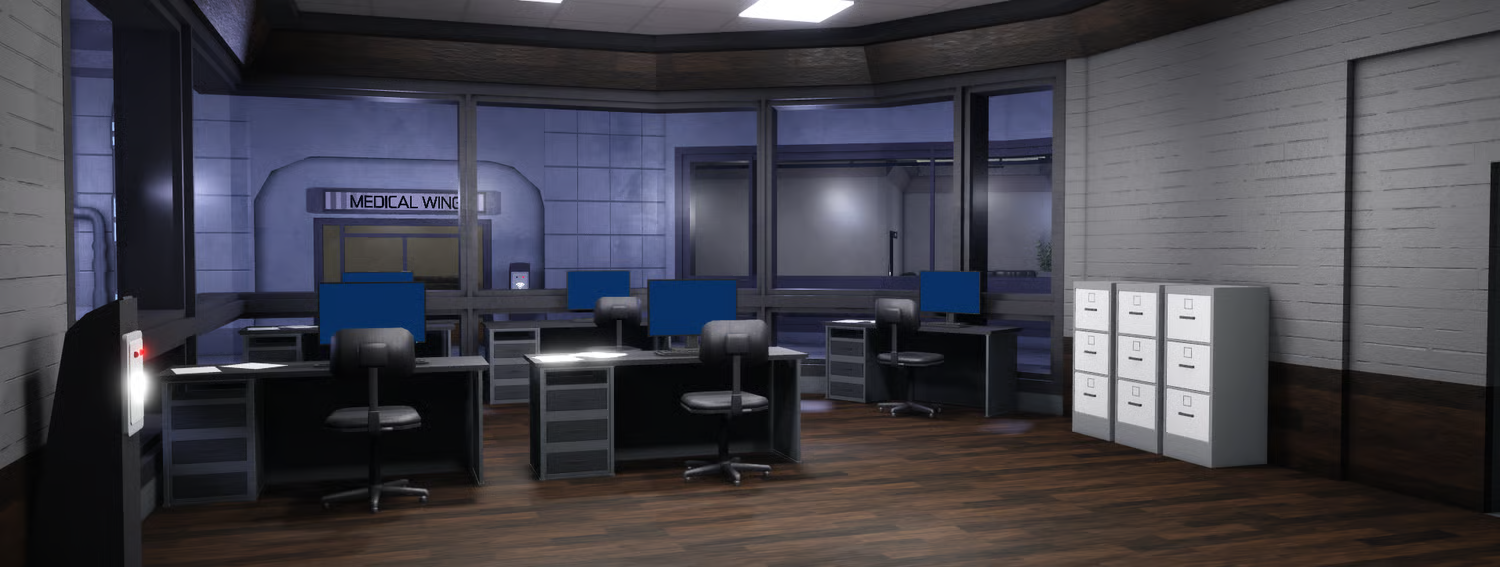 Large SCP roleplay facility Roblox map