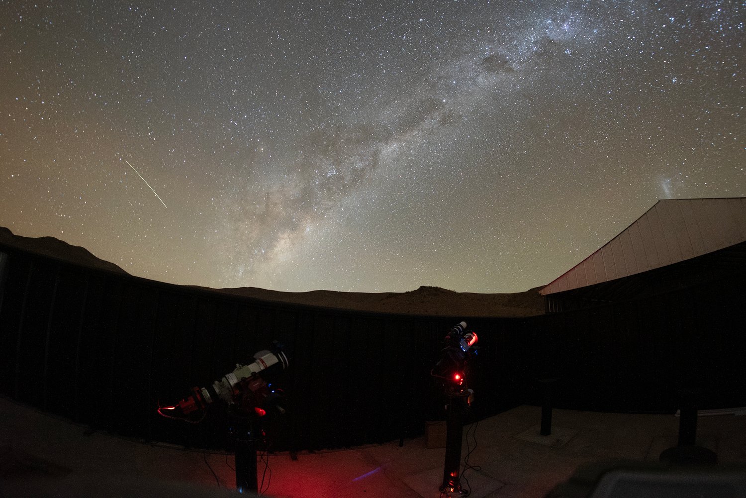 immagine grezza via lattea da Atacama