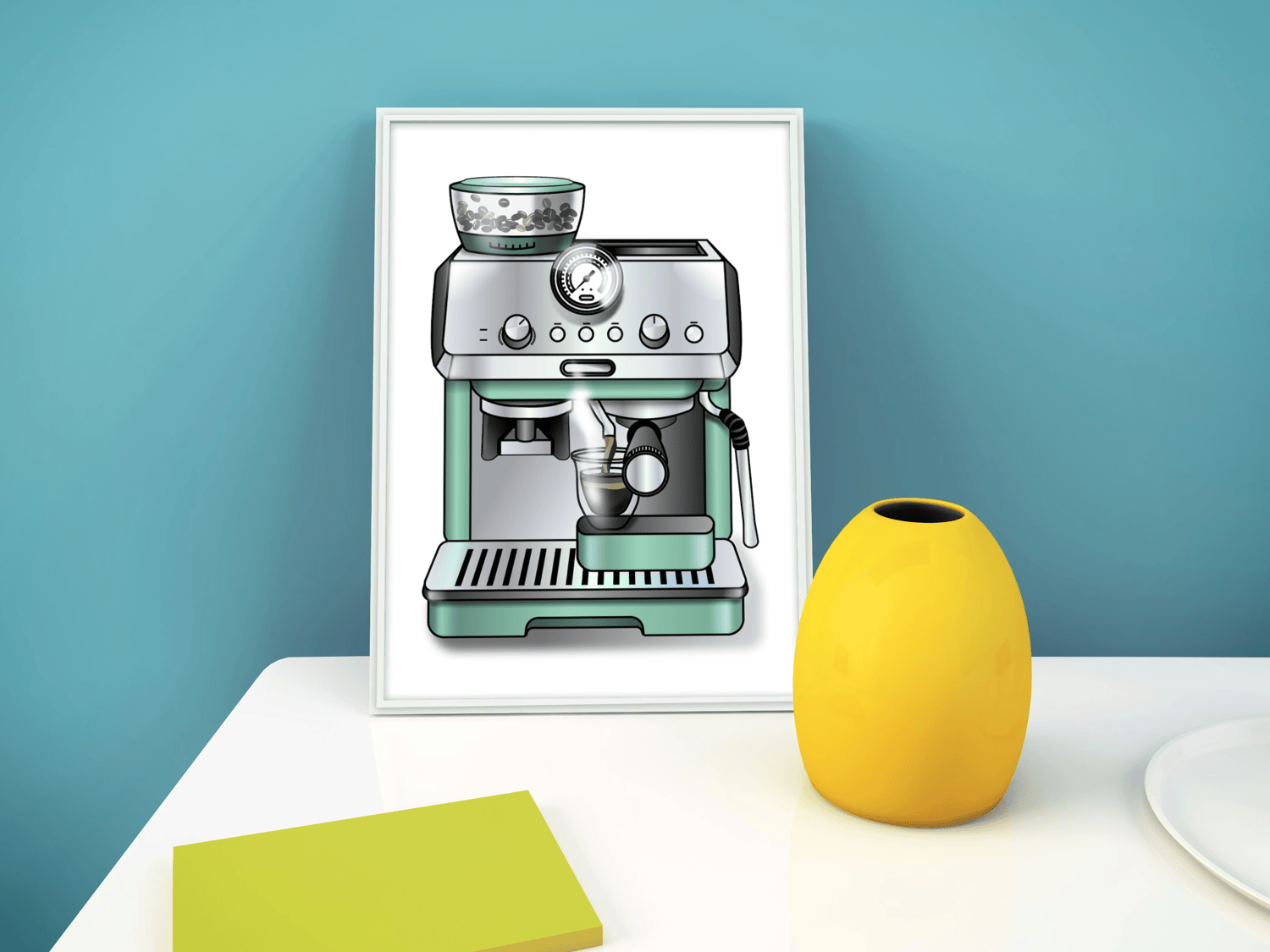 coffee machine vector illustration