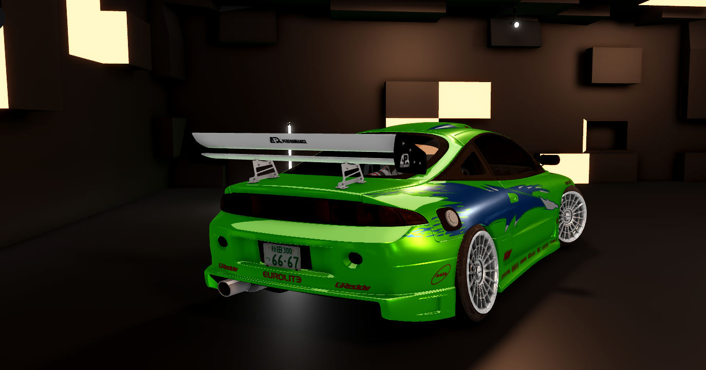Mitsubishi Eclipse FATF Roblox JDM sports car
