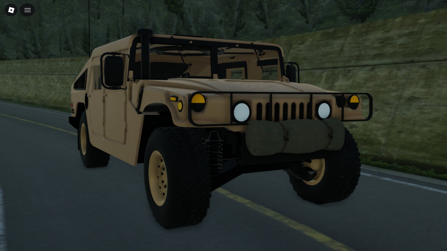 Roblox army Humvee drivable vehicle