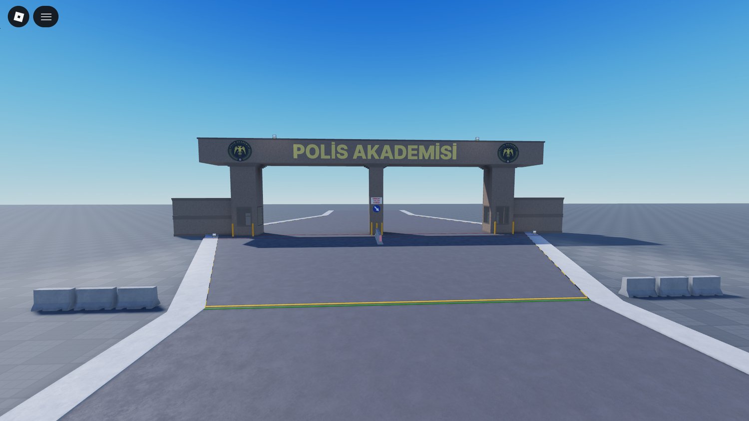 Roblox country border checkpoint building