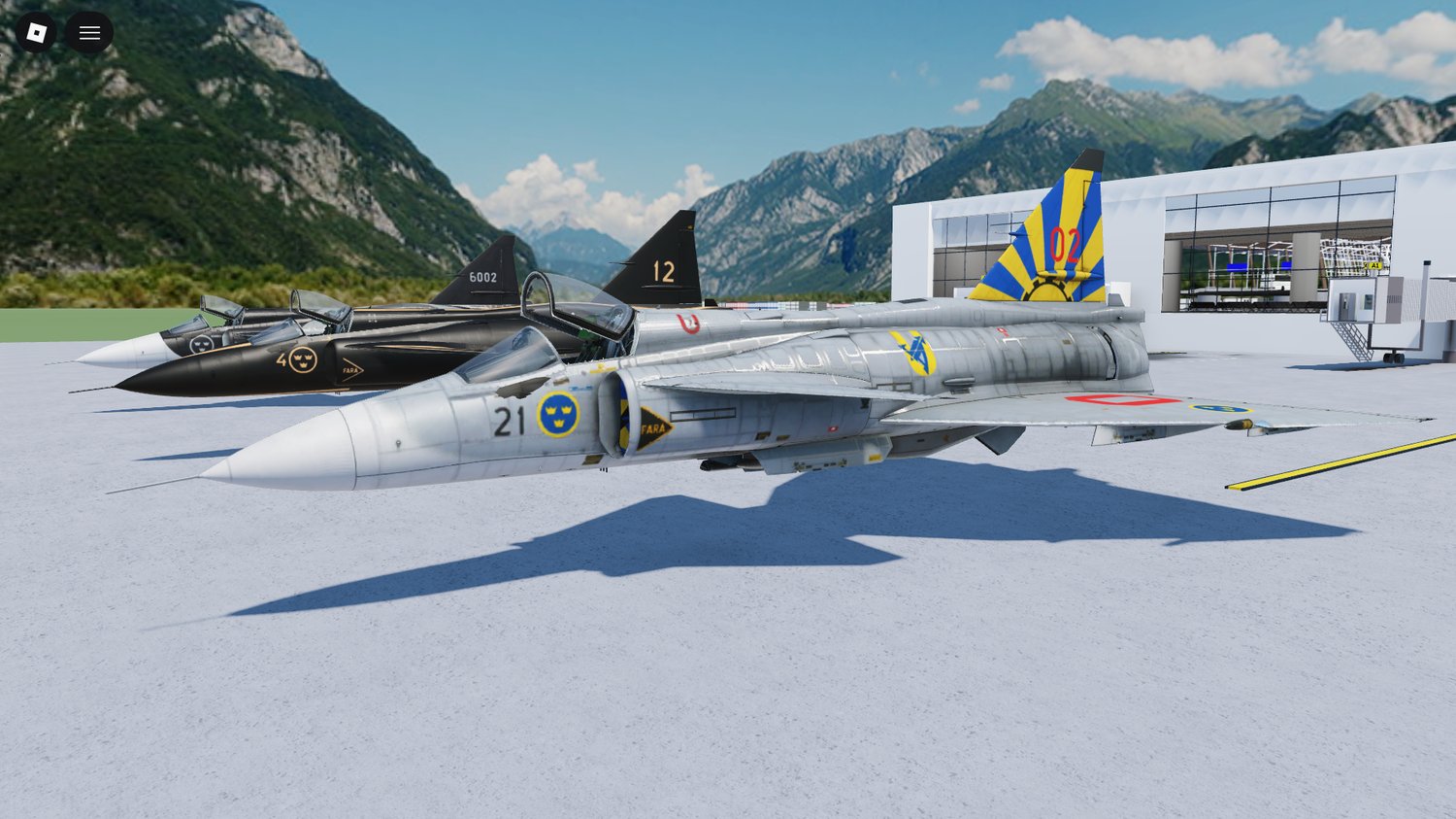 JA37 military jet vehicles Roblox
