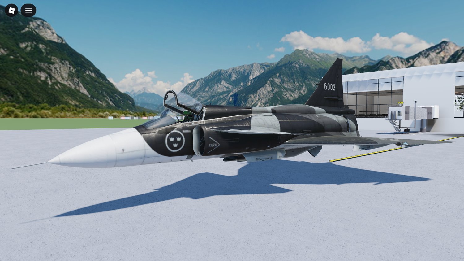 Roblox JA37 military aircraft models