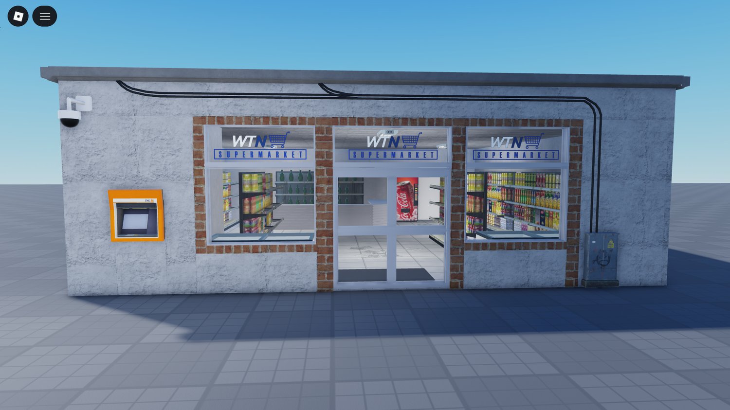 Small supermarket structure Roblox developers