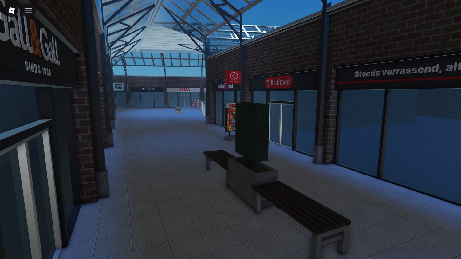 Enterable mall building Roblox asset
