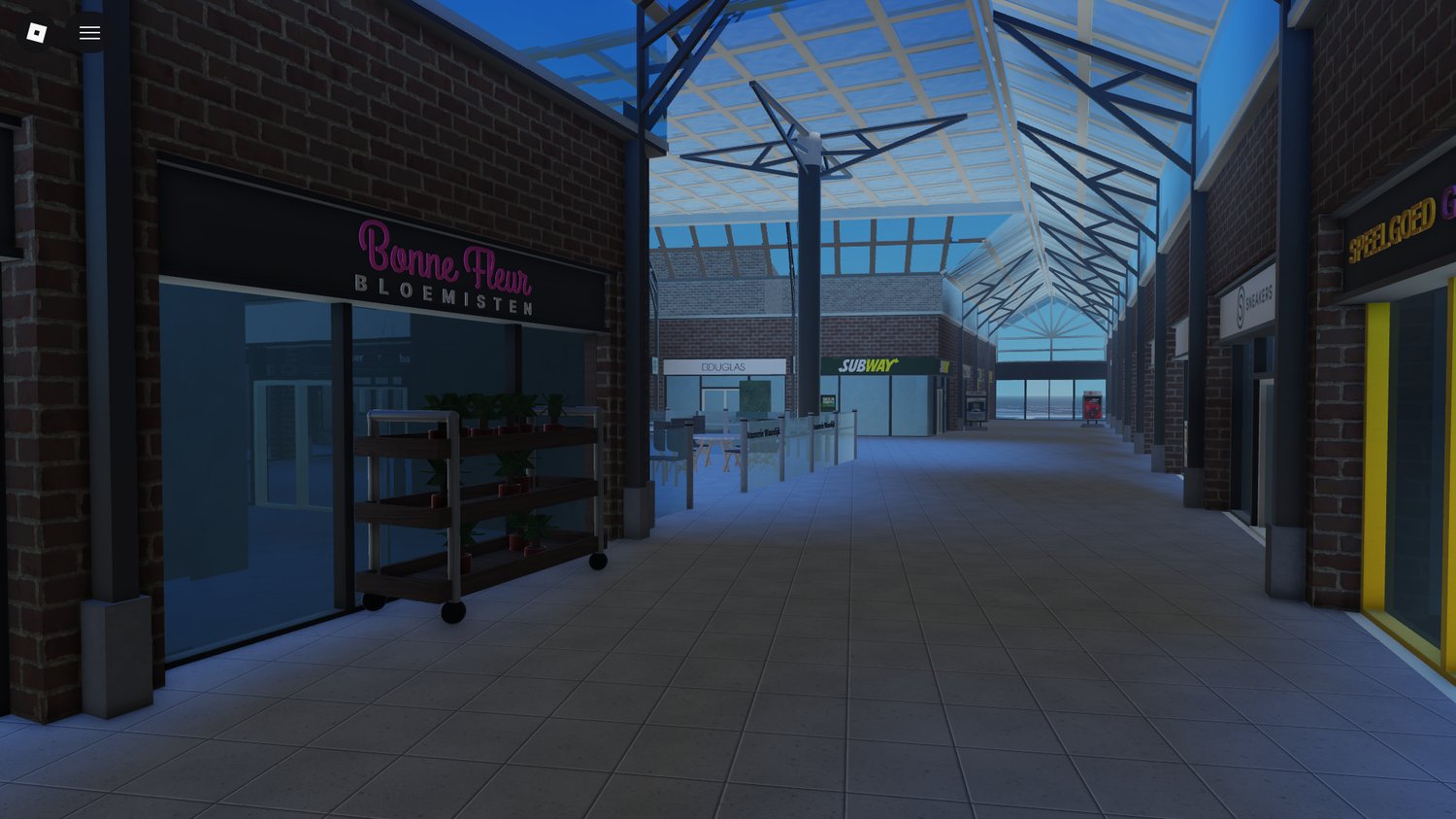 Roblox commercial shopping center model