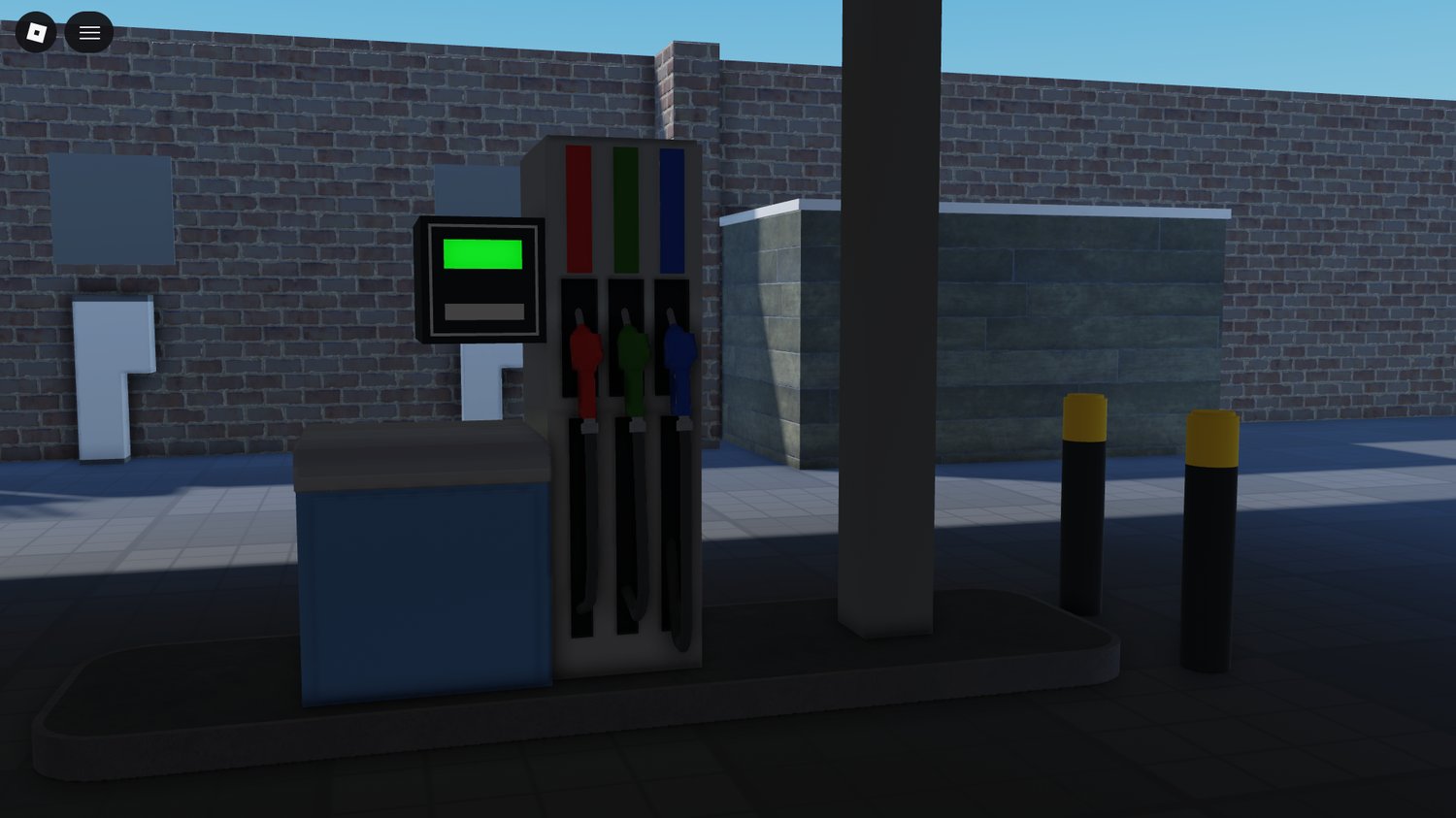 Roblox fuel station exterior model