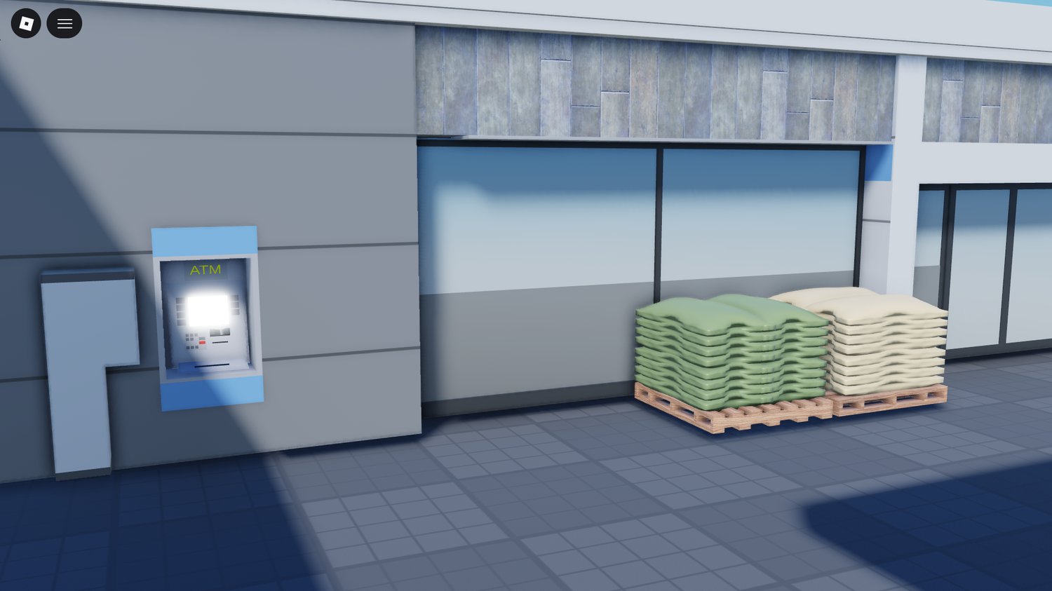 Roblox gas station exterior building