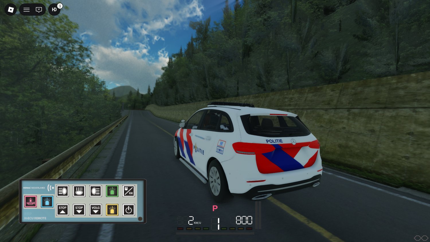 Police B Class Roblox patrol car