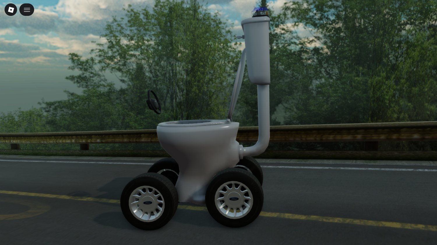 Roblox funny toilet police patrol car