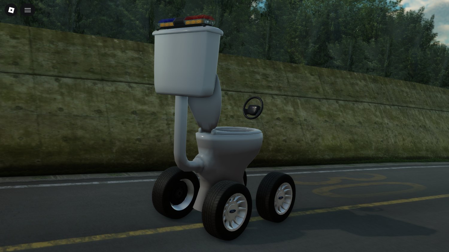 Free toilet police car Roblox vehicle