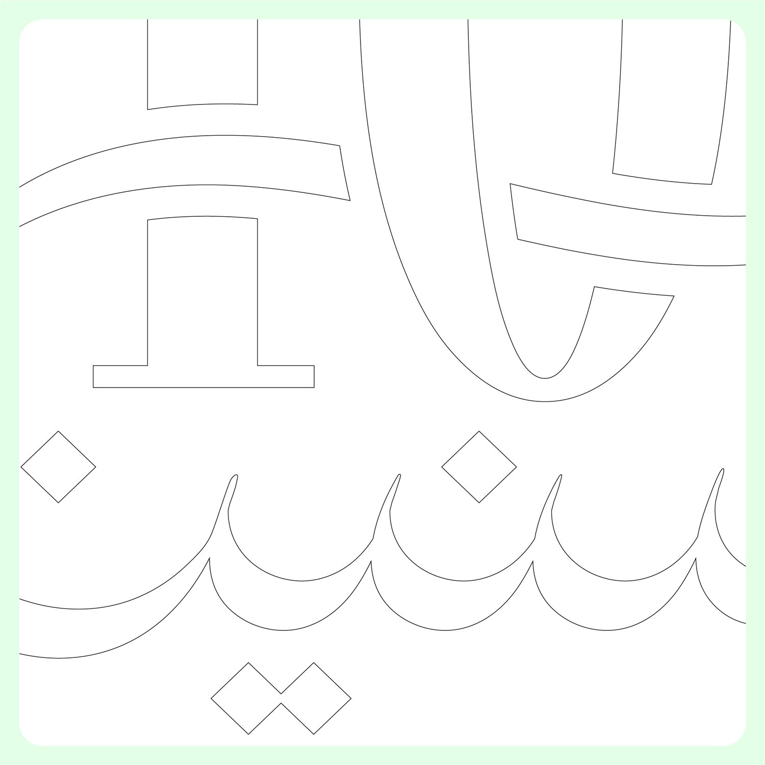 Close-up of Arabic lettering strokes and numeral integration showing hand-crafted calligraphy precision and stroke balance