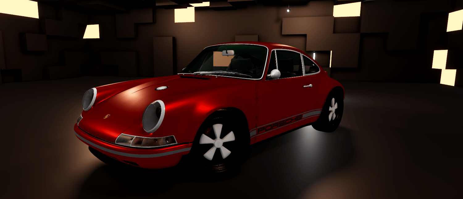 Roblox classic Porsche sports car asset