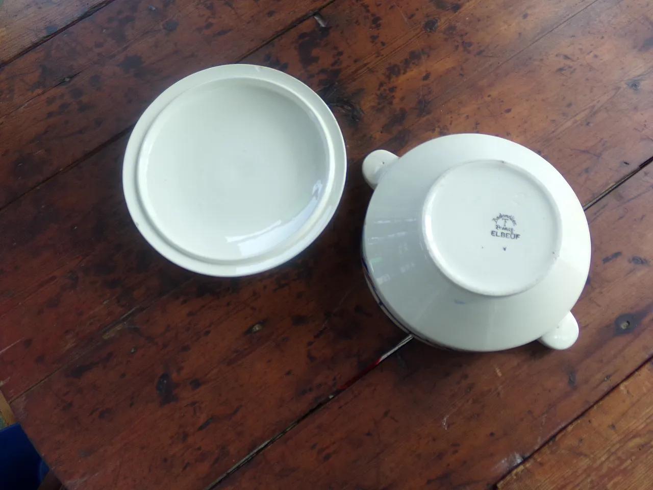 antique soup tureen made in france by Badonviller