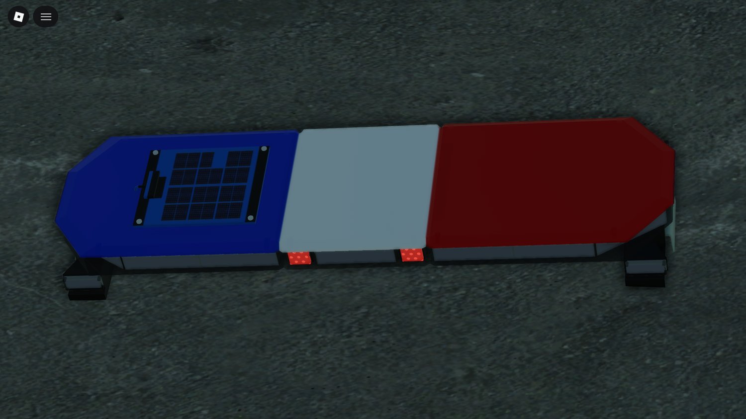 Free police LED lightbar Roblox accessory