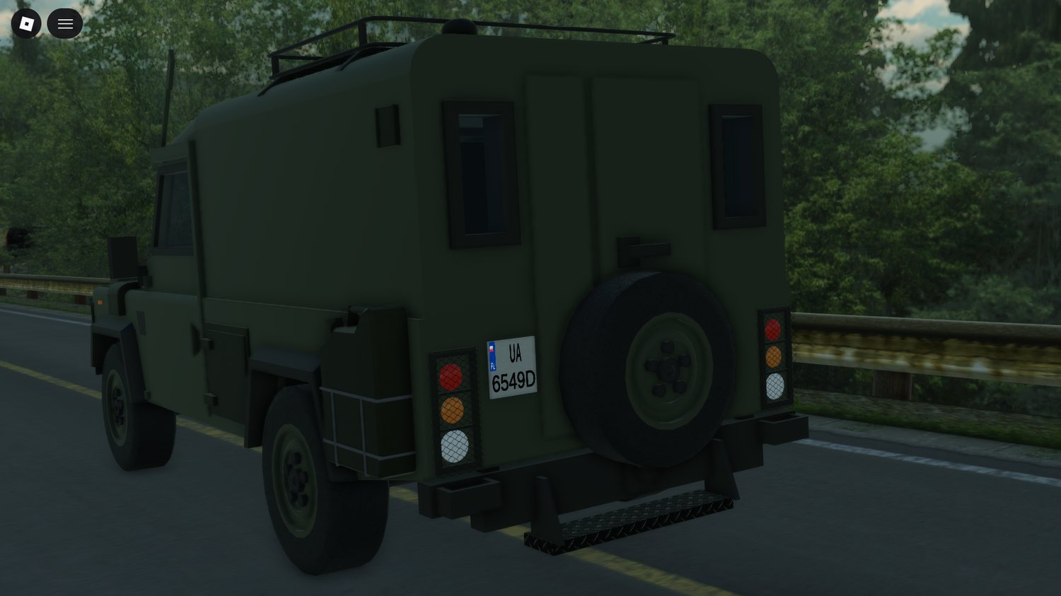 Free Roblox army Land Rover vehicle