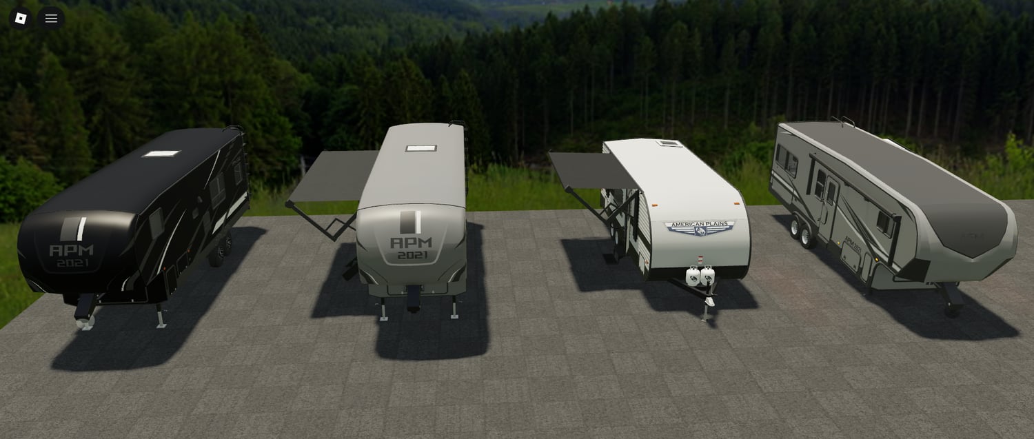 HD camper trailers Roblox developers