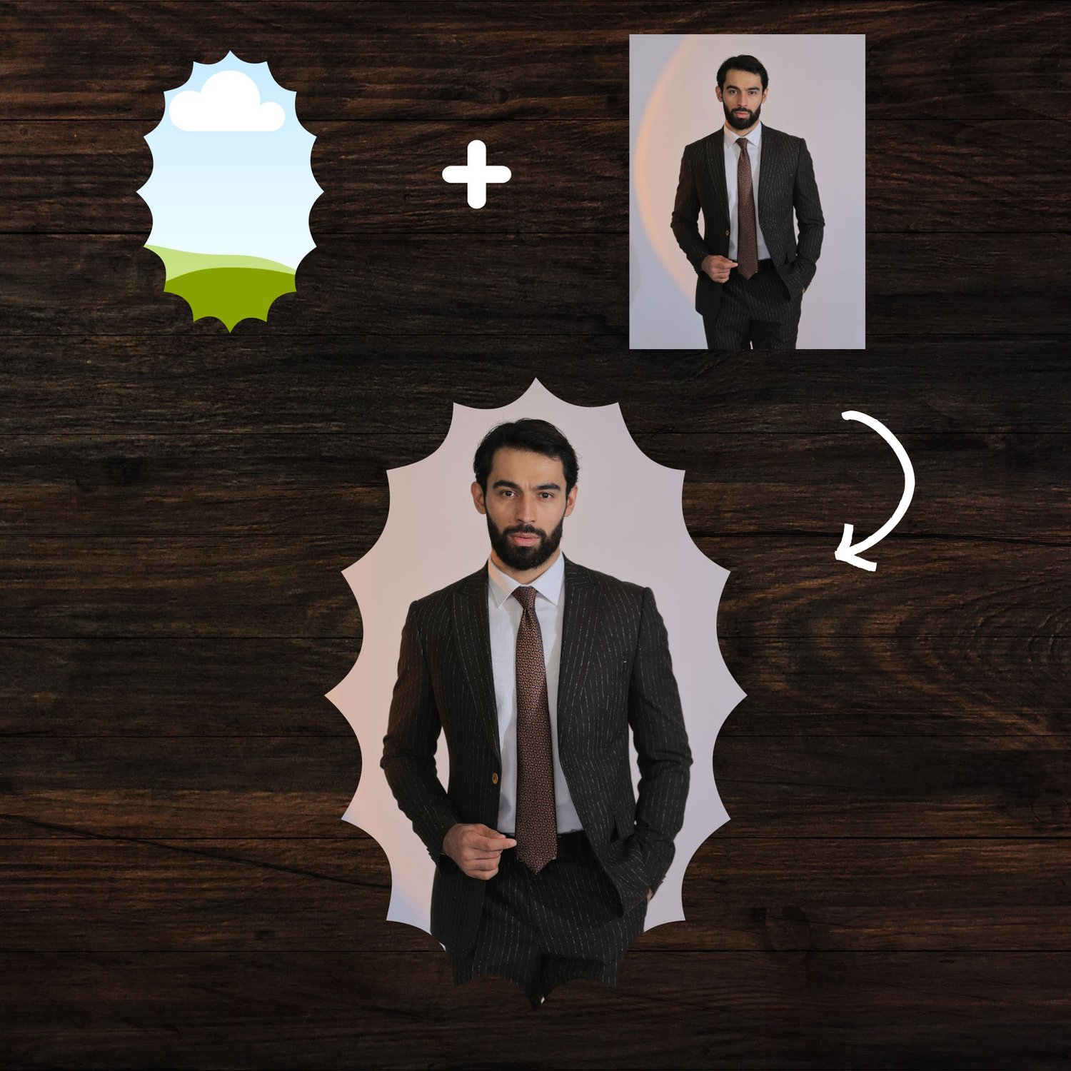 Wavy Custom Canva Frames