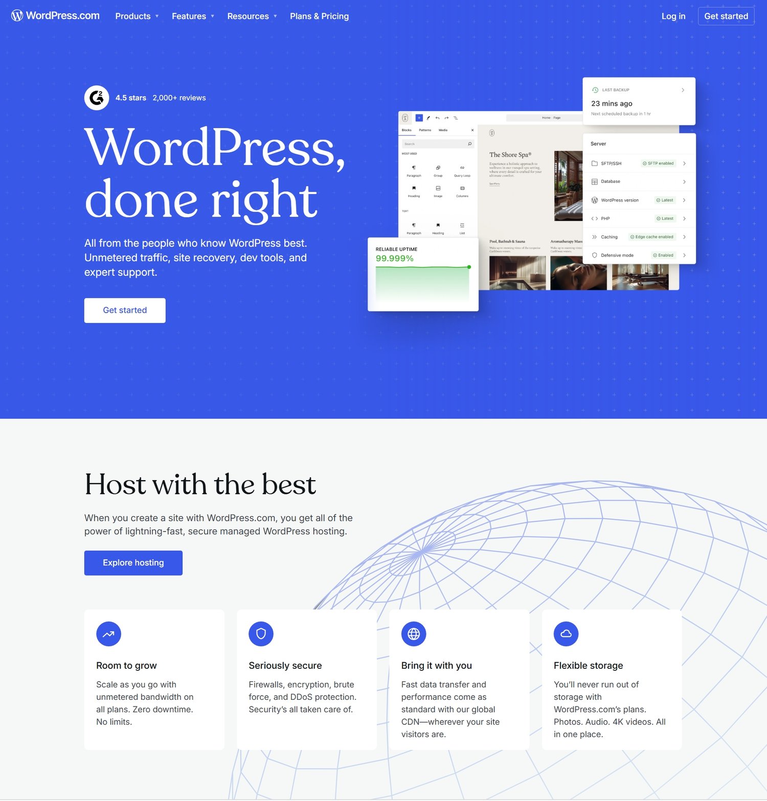 wordpress.com blogging platform homeoage