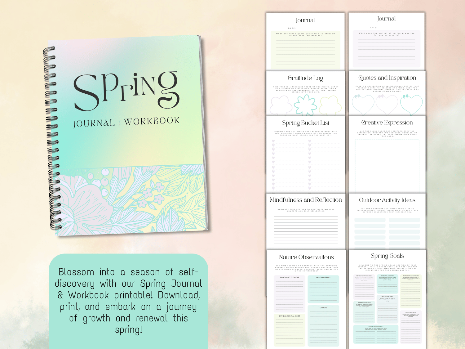Spring Journal - Green - Payhip