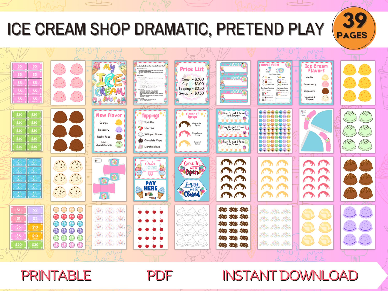 Pretend Play (7 Sets) - Payhip