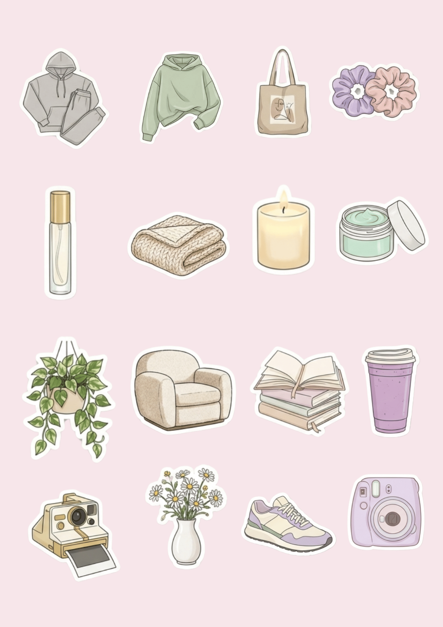 Cute Aesthetic Lifestyle Stickers - Payhip