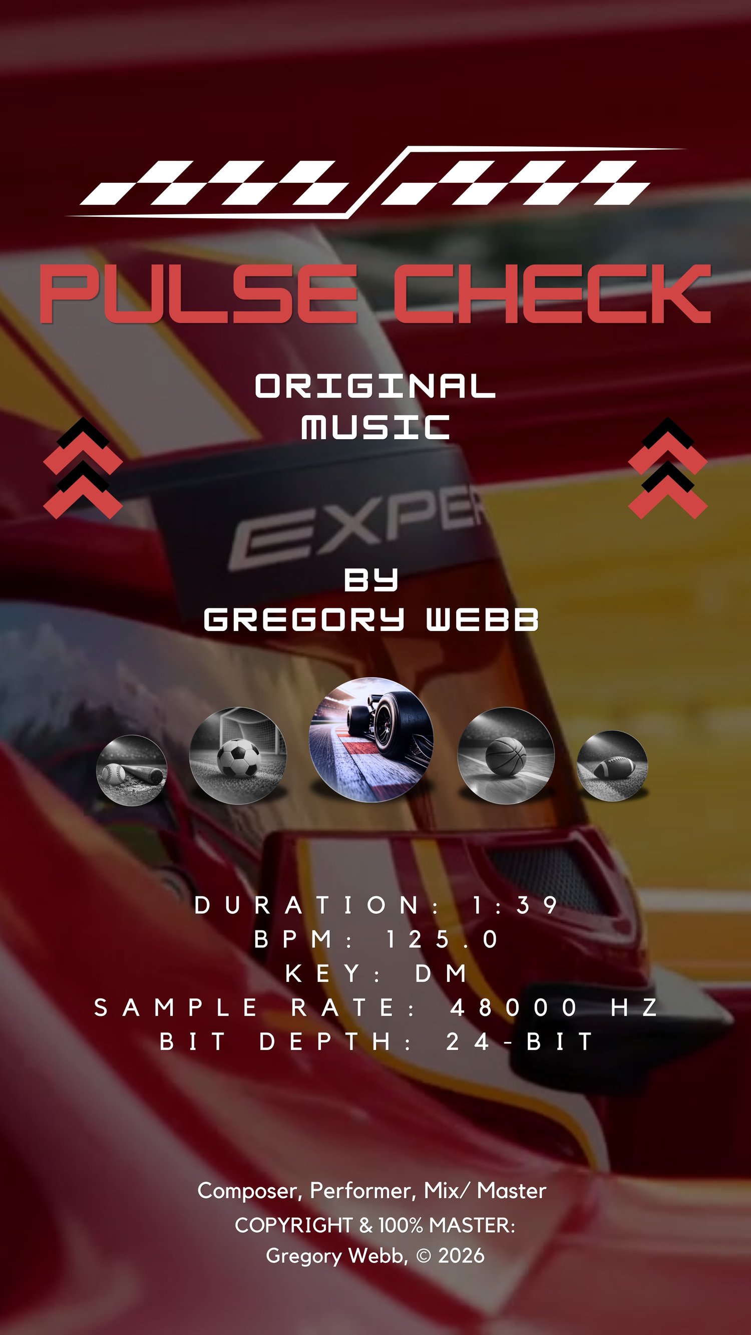 Driving electronic cinematic music with tension, rhythm, and layered synth energy. Perfect for sports media, advertising campaigns, and high-impact video production.