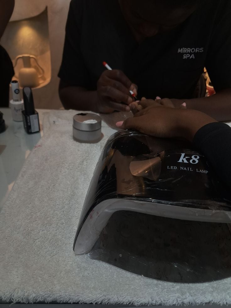 Nail studio branding elements designed to attract loyal clients and build a strong professional identity.