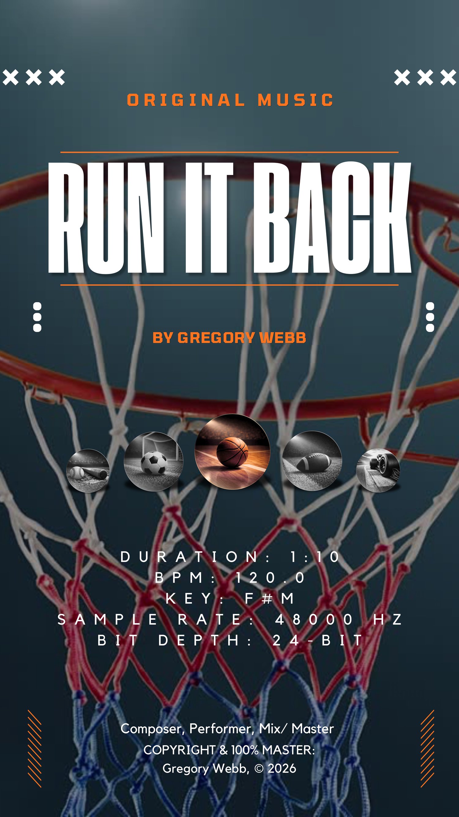 Royalty-free cinematic trap orchestral track designed for sports highlights, basketball edits, gaming content, and modern advertising campaigns.