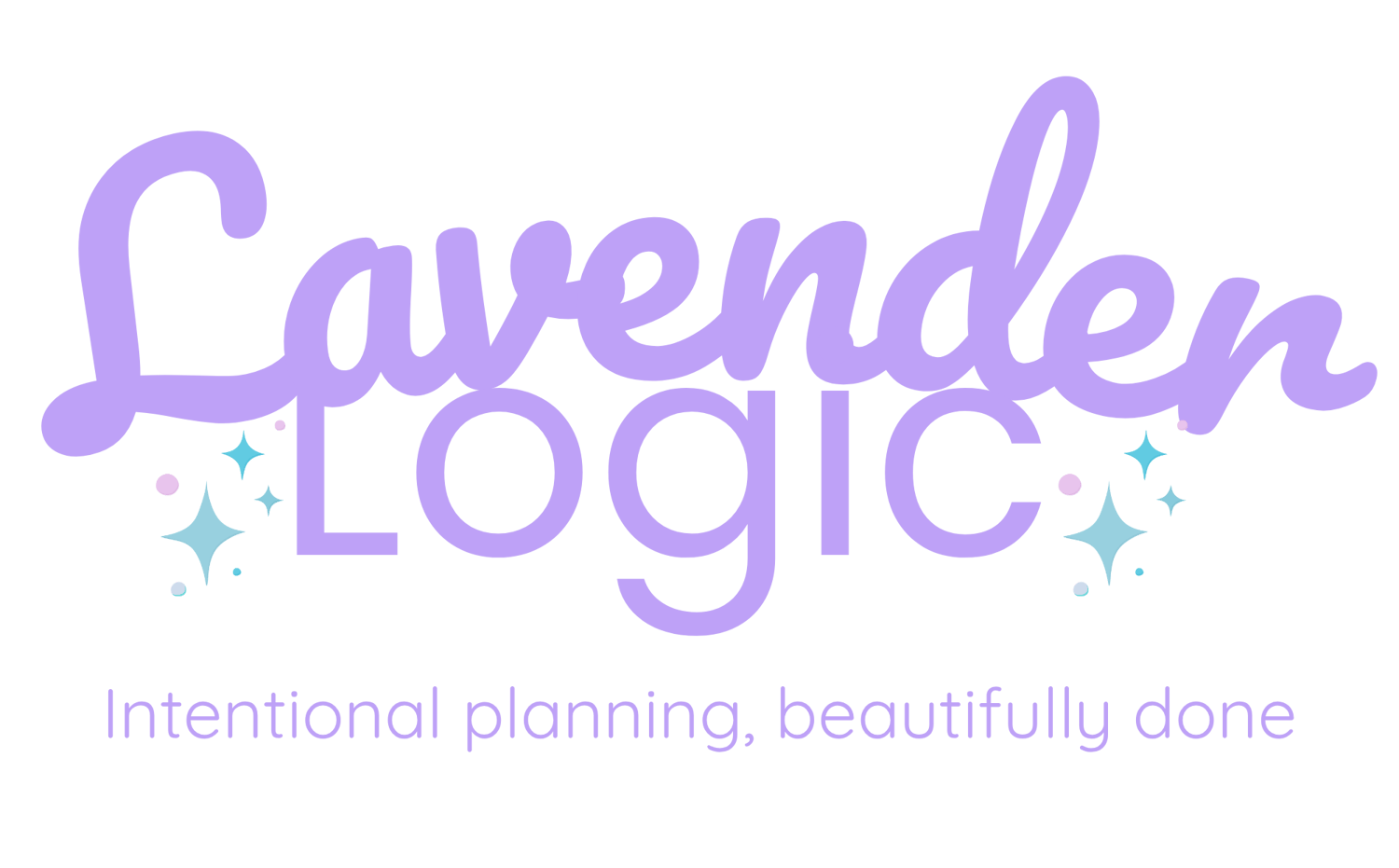 Lavender Logic a company that makes google sheet planning templates , digital trip planners, event planners, budget tracker