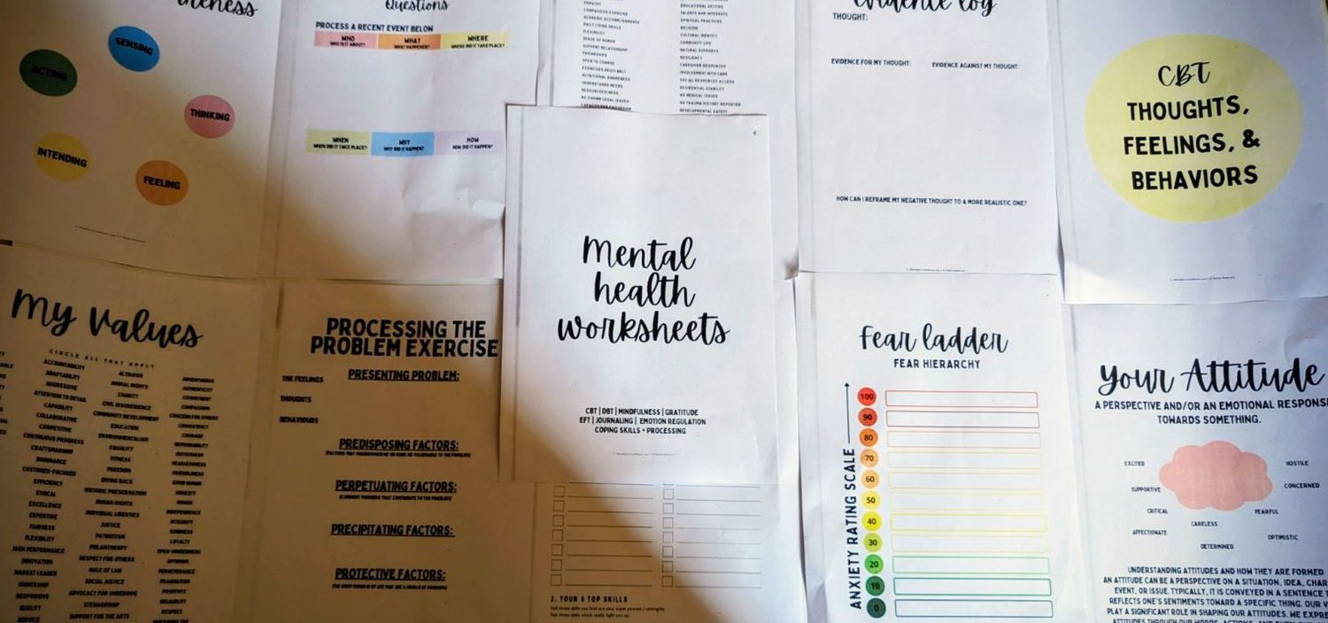 138 Mental Health Worksheets 2026 | CBT DBT  Nervous System Reset | Anxiety Relief  Printable PDF Instant Download Click above 👆