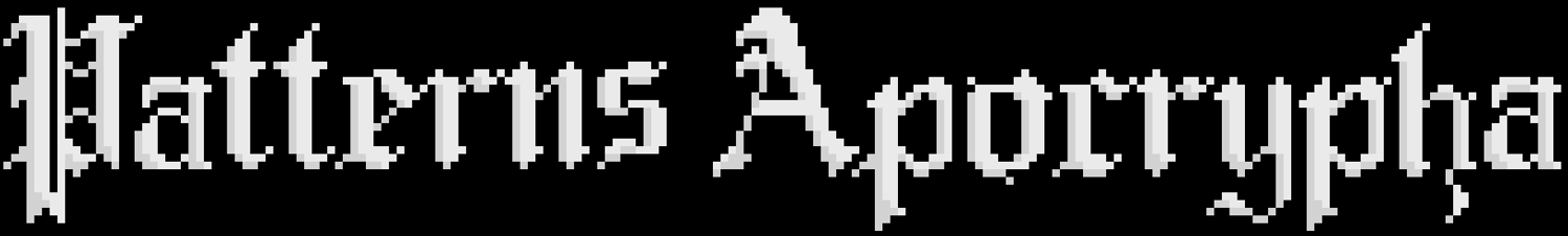 Patterns Apocrypha cross stitch