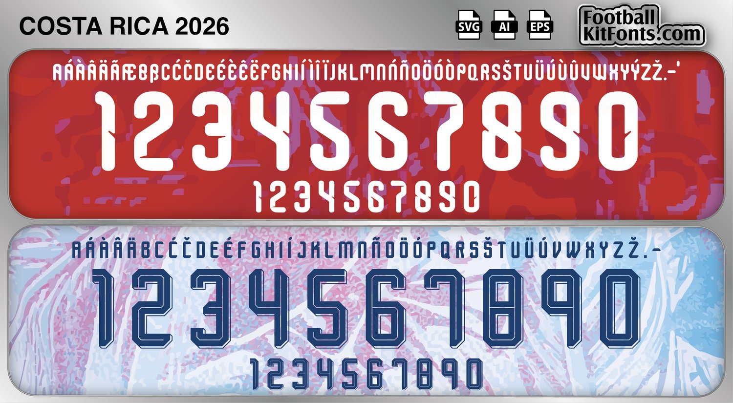 Costa Rica 2026 World Cup Font