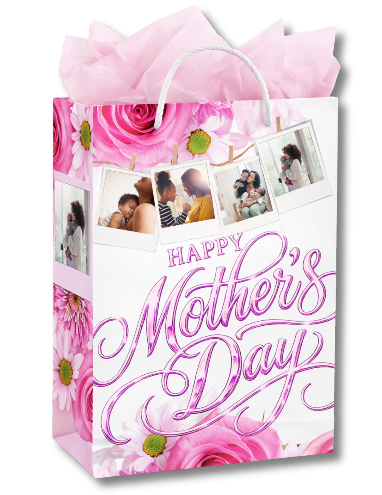 Editable Canva Mother's Day Gift Bag Templates, Pink and Purple - Payhip