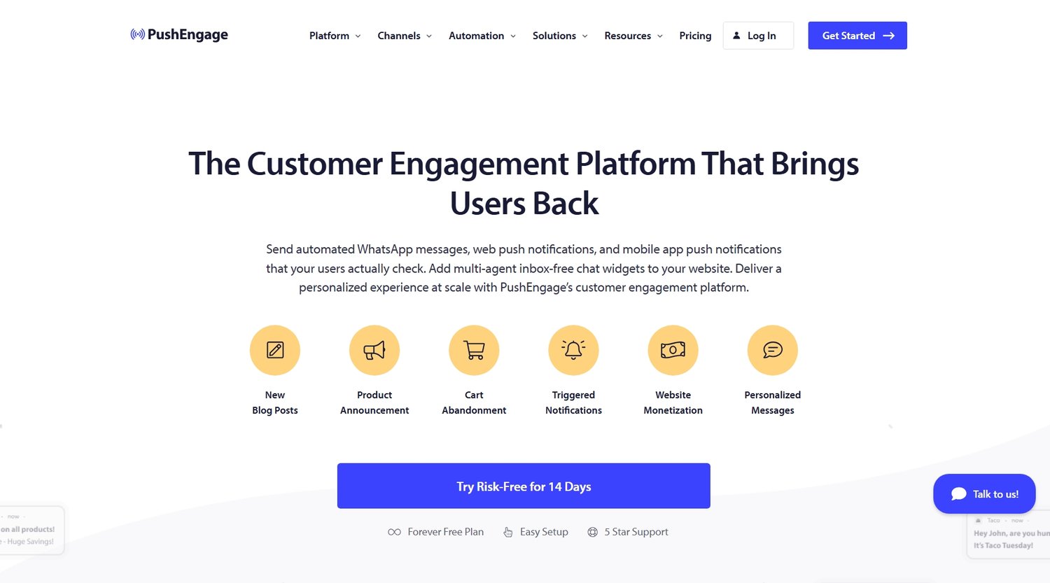 PushEngage WordPress plugin for web notifications