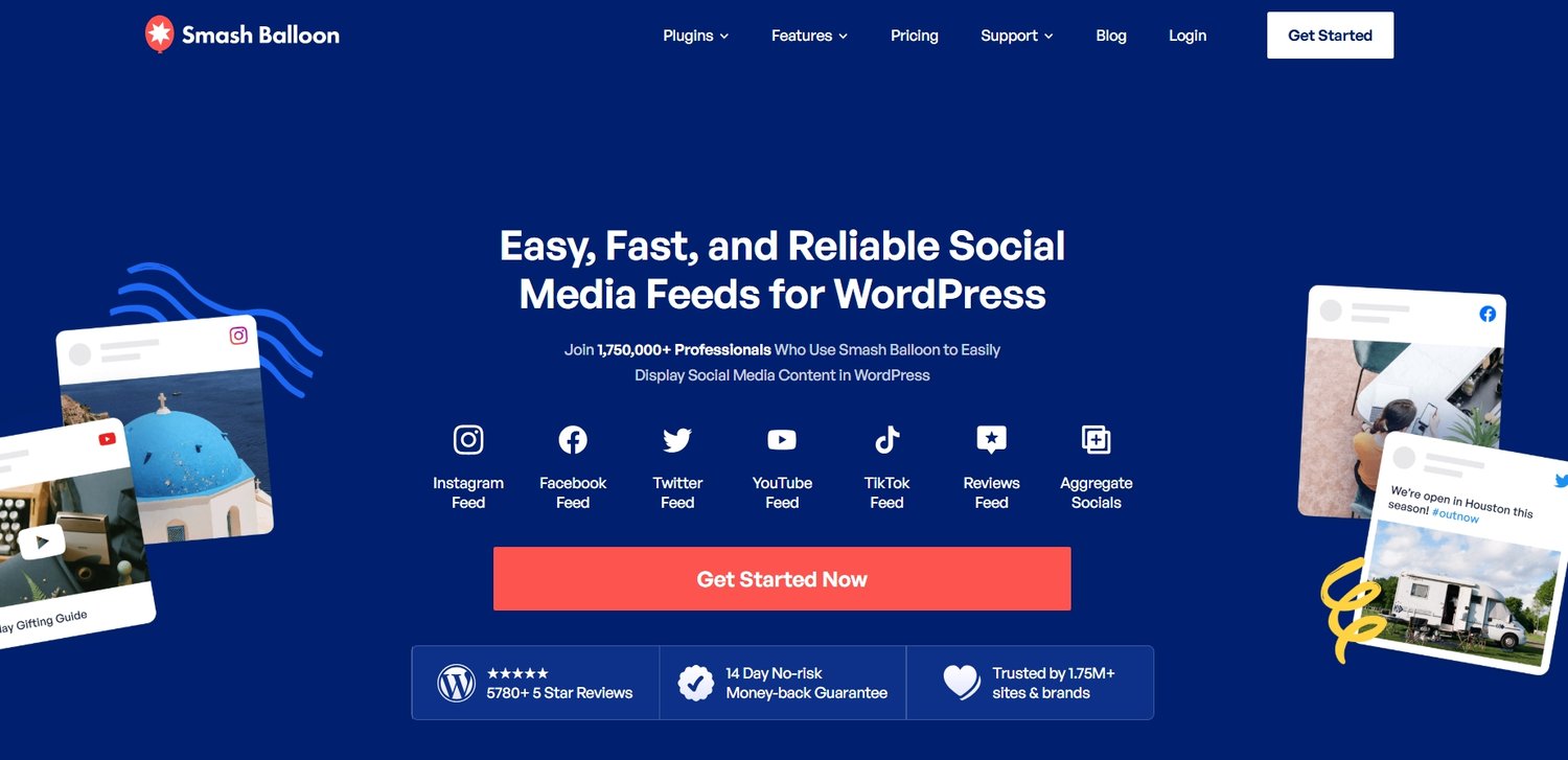 Smash Balloon WordPress plugin for Instagram feed