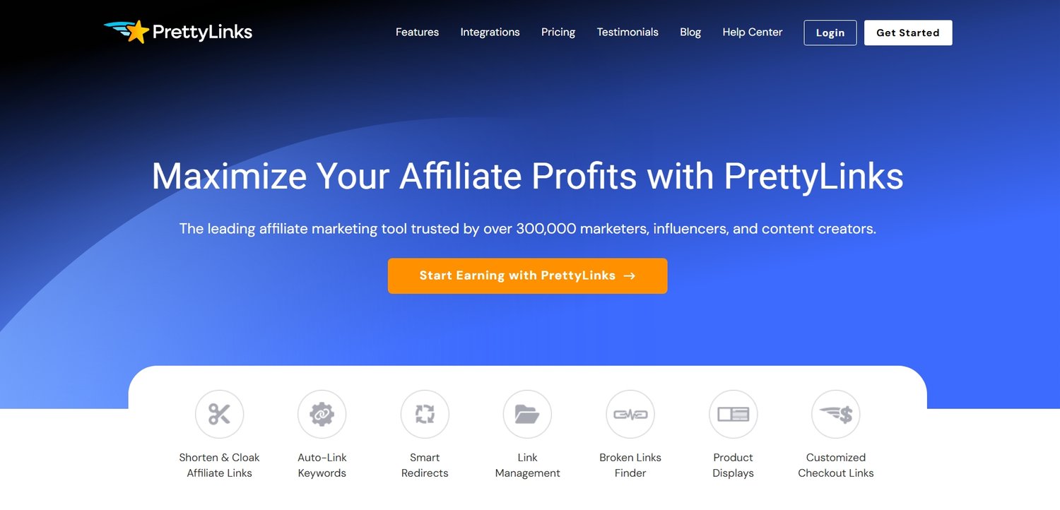 PrettyLinks WordPress plugin for branded affiliate links