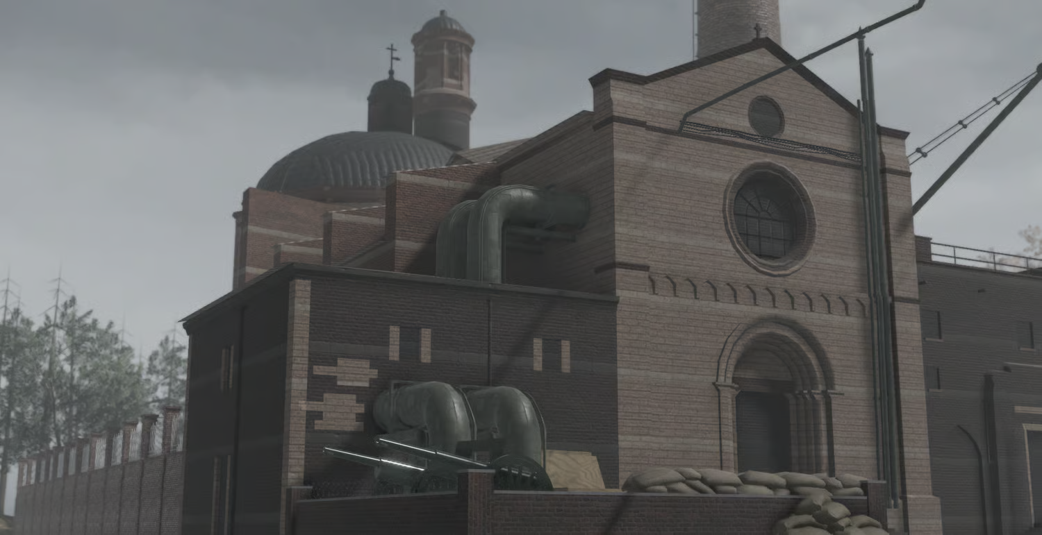 Roblox war damaged industrial environment
