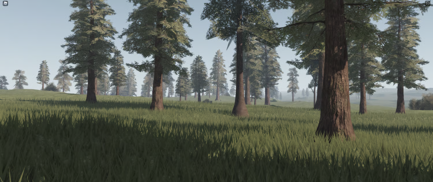 Roblox open world forest and meadow map