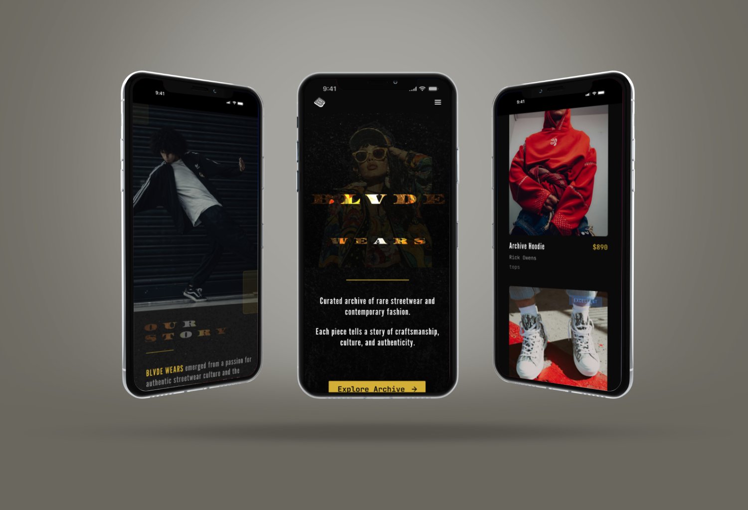 streetwear fashion landing page responsive template