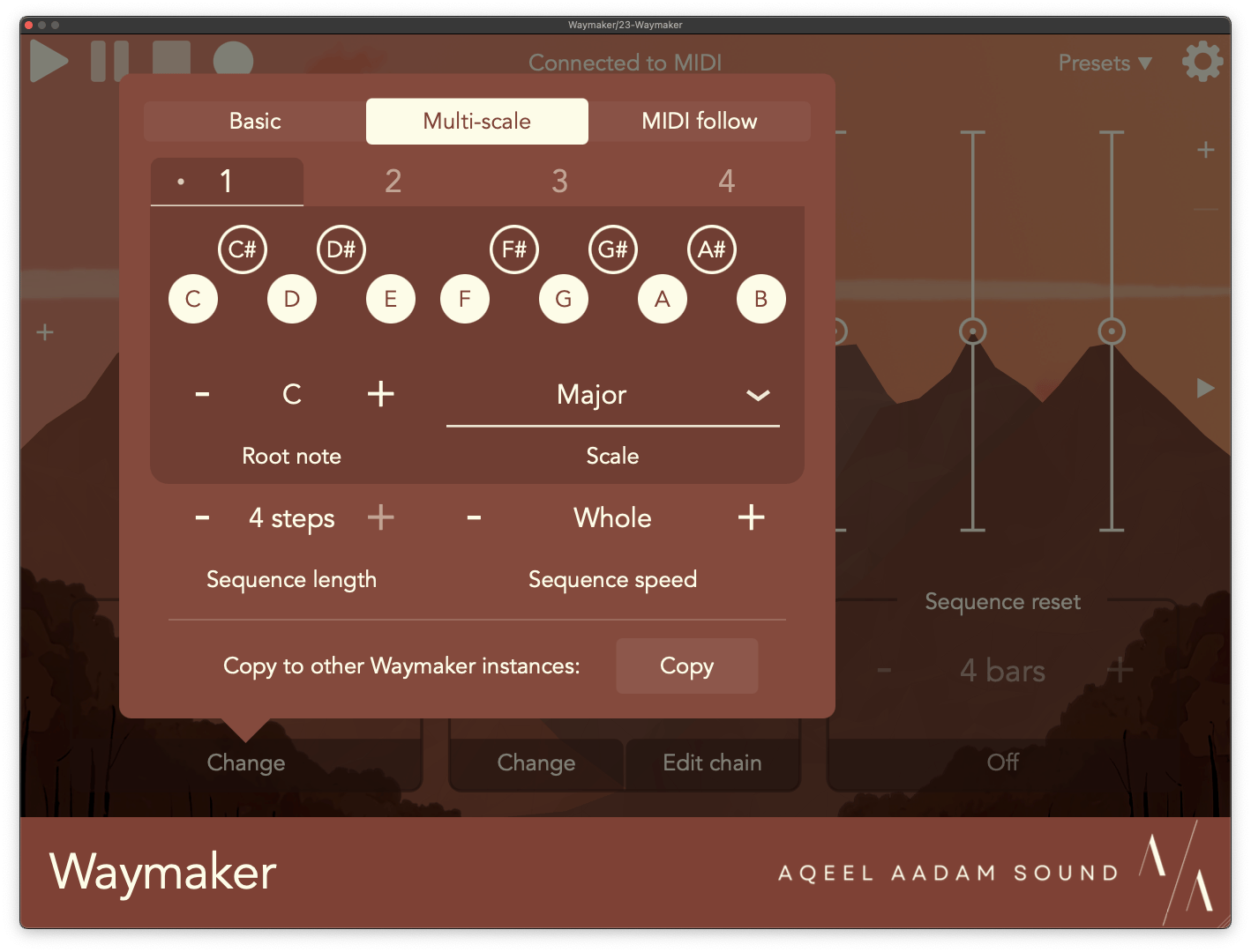Waymaker's new Multi-scale option
