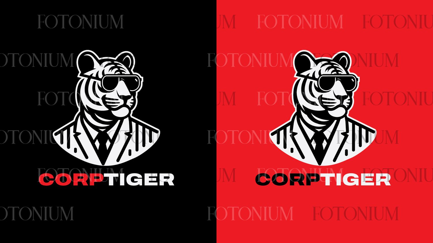 Corporate Tiger Brand Identity Kit – Logo, Stationery, Merch & App Icon Design – Modern Mascot Branding Bundle