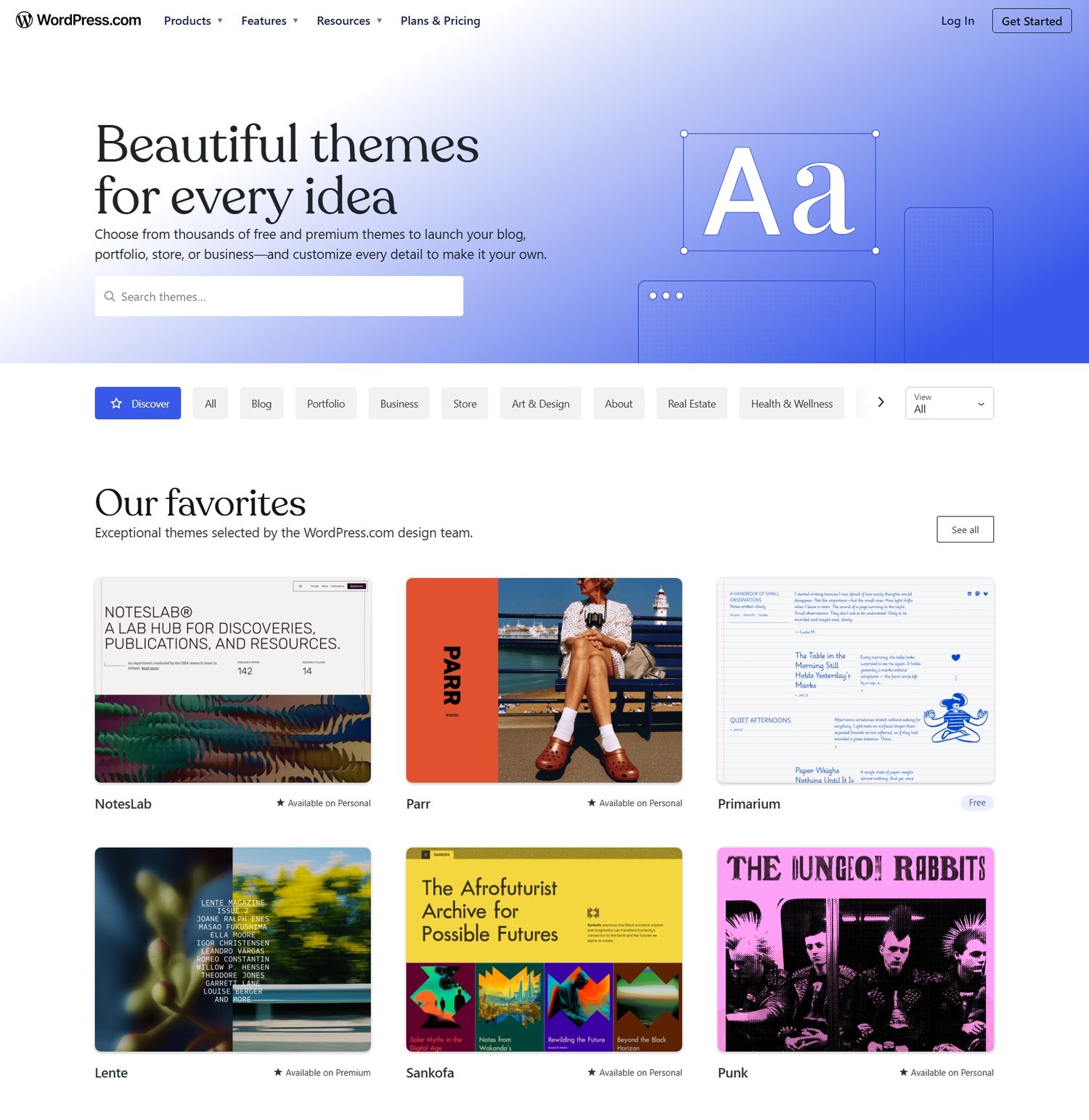 WordPress.com Themes