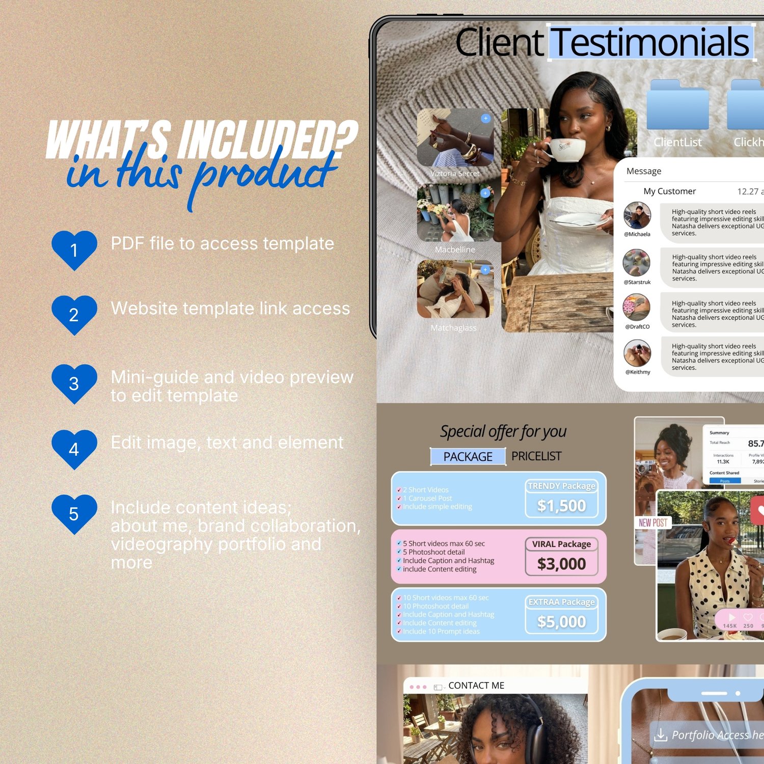 iOS Core Website Design for Women in Business UGC Creator